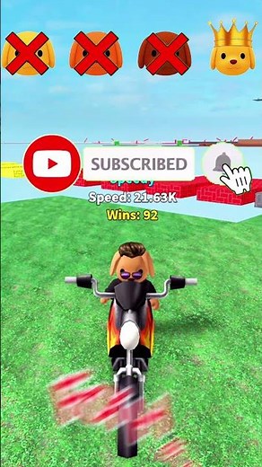PUPPY PLAY 👑 MOTERCYCLE SPEED CHALLENGES #roblox#shorts