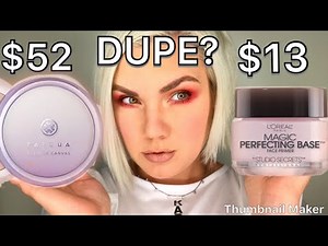 TATCHA SILK CANVAS DUPE | L'OREAL MAGIC PERFECTING BASE PRIMER | REVIEW | WEAR TEST