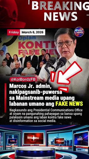 Marcos Admin Nakipagsanib-Puwersa sa 9 Malalaking Pahayagan Laban sa Fake News #short