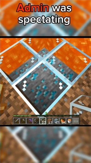 Admin was spectating! | #minecraft #popular #gaming #shorts