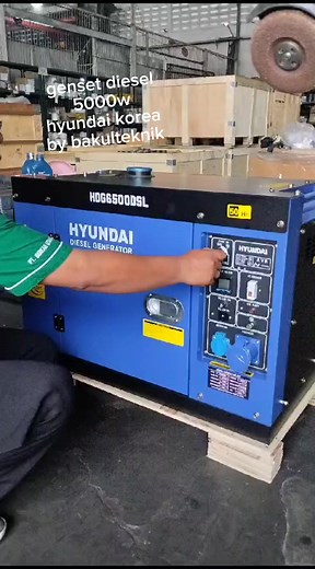 genset diesel 5000 watt hyundai korea genset solar #gensetmurah #gensetdiesel #gensetsurabaya #genset