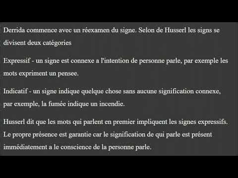 Le Voix et Phenomena