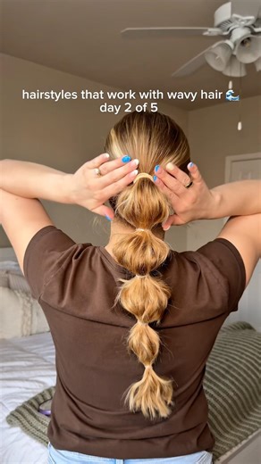 hairstyles that work with wavy hair🌊 day 2 of 5 #wavyhair #hairstyle #easyhairstyles #day2