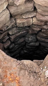 🫢 We were doing a drainage project and found an old, very deep, hand dug, rock walled well 💧 #history | Wayfinder Farm