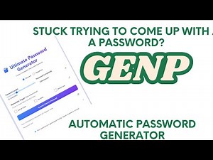 GENERATE PASSWORD AUTOMATICALLY WITH GENP
