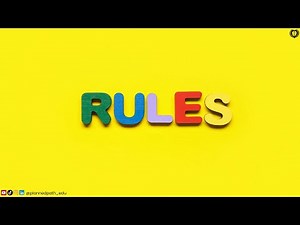 027 Why Rules Exist and Matter | Understanding Rules | Social and Emotional Learning