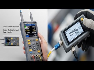 Fiber cable and Ethernet cable test with an Optical Multi Meter. Fiber & Ethernet Cable Testing.