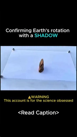 Science on Instagram: "🌍 Diurnal Motion: Earth’s Rotation Visualized The creeping movement of a shadow is the oldest evidence of Earth’s Rotation. It is governed by the principle of Apparent Solar Motion. Since Earth rotates at a steady angular velocity of approximately 15° per hour (360^\circ / 24h), the sun appears to traverse the sky, continually altering the angle of incidence for light hitting the object. In physics, the object acts as a Gnomon. As the Solar Azimuth (horizontal direction) 