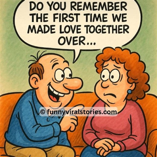 The husband asks his wife, “Do you remember the first time we made love together over…” Wait until you hear her response! 👇 Find out in the first comment! | Funny Stories & More