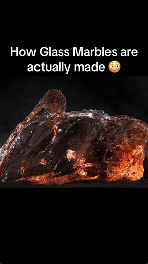 That’s a satisfying process 😮 #marble #howto #made #glass #tiktok | marbles