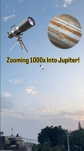 Zooming 1000x Into Jupiter! 🪐😱 #Shorts #viral