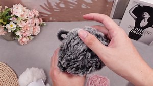 Timgle 24 Skeins Faux Fur Yarn Soft Chunky Fluffy Fuzzy Fur Yarn for Crocheting Knitting Projects, Total Length 12 x 32m (8 Colors)