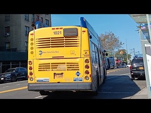 MTA: Bx36 Bus On-board (2018 New Flyer XN60 CNG 1021)