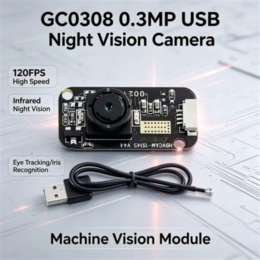 0.3MP GC0308 USB Night Vision Camera Module High Speed 120FPS Infrared Eye… | Ivy Yuan