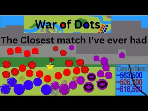 The Longest match I've had of Dots Of War!