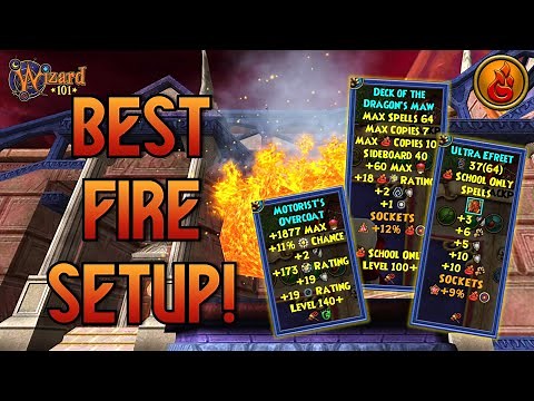 Wizard101: MAX FIRE PvP (140): The BEST Fire Setup!