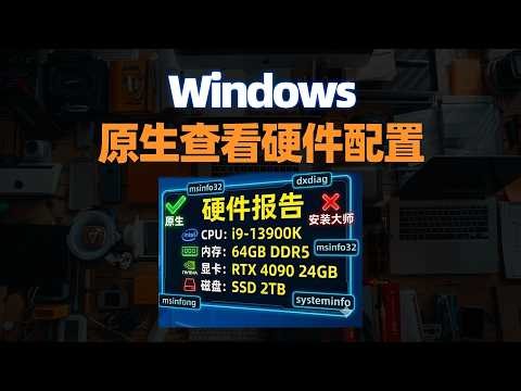 卸载那些流氓软件吧！Win11 自带查配置神器，安全又全面！