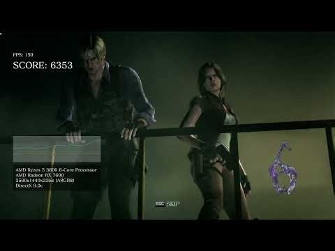 Resident Evil 6 Benchmark Tool 2560x1440