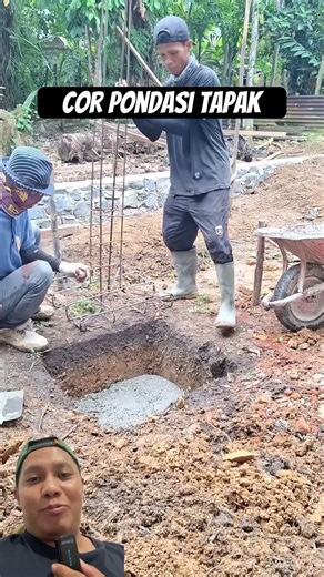 Cor pondasi tapak #shorts #diy #craft #pertukangan #konstruksi