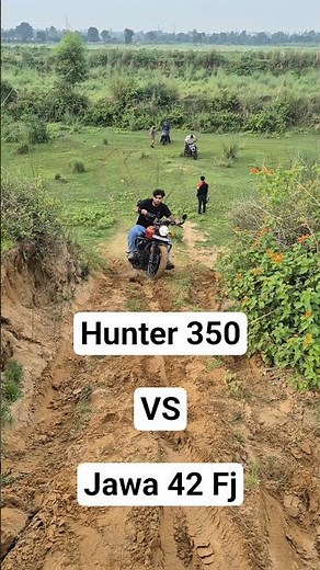 2025 Hunter 350 vs Jawa 42 FJ Off-road Comparison #hunter350 #jawa42fj
