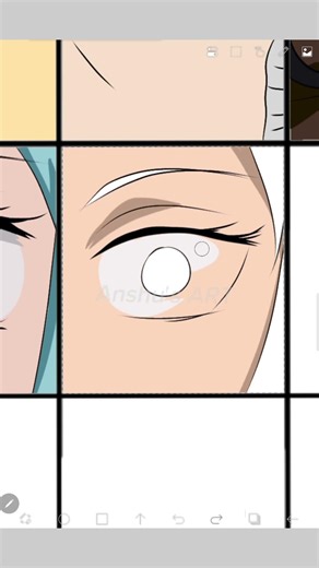Drawing JJK characters eyes pt-27#jjk#jujutsukaisen #anime#animeart#digitalart#ibispaintx #shorts