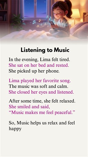 Listening to Music Easy English Channel | Learn English for Beginner Step by Step #englishstory