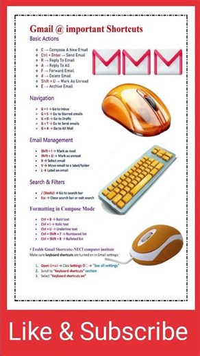 #shorts #video #gmail short Cut key