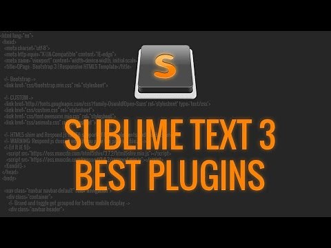 Sublime Text 3 Best Plugins for Web Development and Design