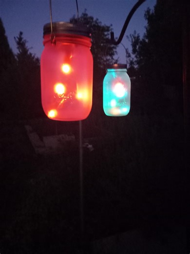 Awesome Rainbow Effect. Unique LED Light String in a Frosted Glass Mason Jar Giving Random Slow and Fast Bright Flashes in Rainbow Colors. - Etsy
