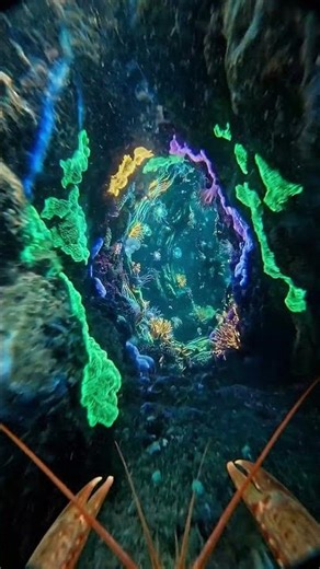 POV A Deep Sea Dragonfish Hunts Through a Dark Zone Where Eyes Glow Everywhere