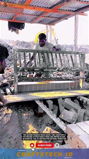 Automatic Brick Manufacturing Machine for Fast and Consistent Block Production #machine