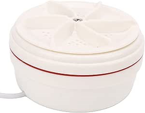 Mini Laundry Washing Machine, Portable Ultrasonic Turbine Washer Small Automatic Cleaning Washer with Fixed Suction Cup for Home Student Dormitory Cleaning Sock Underwear