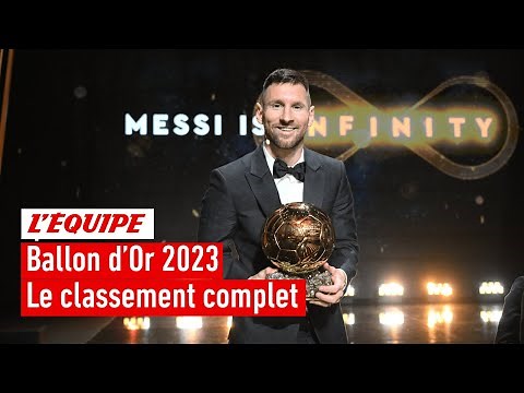 Ballon d'Or 2023 - Le classement complet