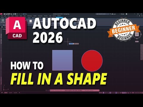 AutoCAD 2026 How To Fill In Shape