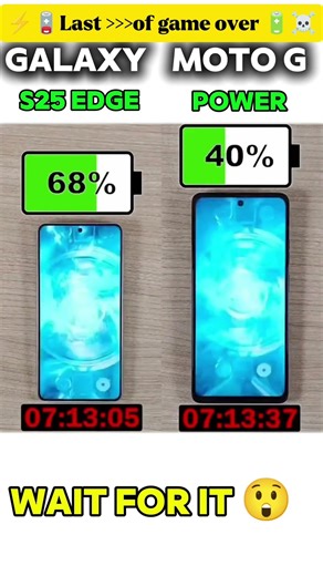 ⚡🤡Galaxy S25 Edge vs Moto G power 🪫😲