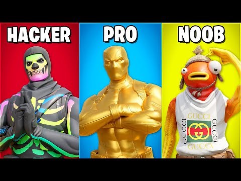 *NEW* Fortnite HACKER vs PRO vs NOOB!