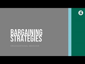 Bargaining Strategies