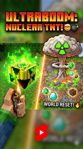 Nuclear TNT vs. Minecraft World! 💣🌋