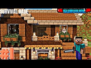 Easy Wooden Survival Base Tutorial | Minecraft Starter House (Credits: @CharlesMC821)