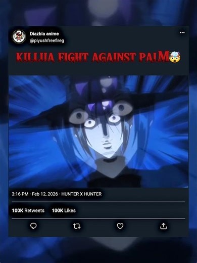 KILLUA FIGHT AGAINST PALM 🤯