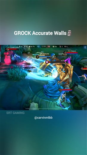 Grock Perfect walls🗿 #mlbb #grock