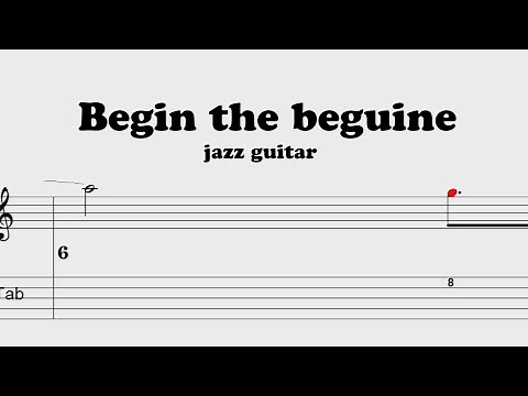 Begin the beguine - Jazz guitar standard - Guitar tabs | PDF download
