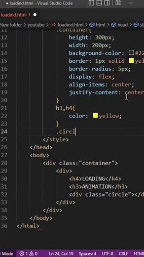 Page loading Animation using HTML and CSS#coding #technology #trendingshorts#html #css #shortsfeed
