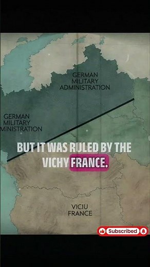 How France Was Split in WWII (1940 Map)