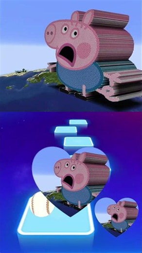 Peppa Pig Minecraft Family Crying - TilesHop #peppapig #peppa #shorts #short #shortvideo