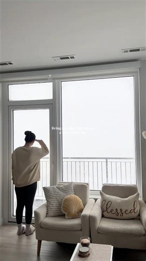 living in a high rise during a blizzard 😅🥶 #blizzard #boston