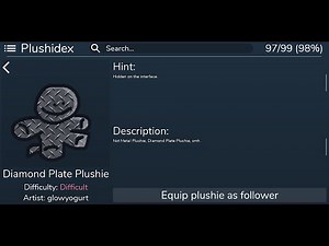 How to get Diamond Plate Plushie - ROBLOX Find The Plushies