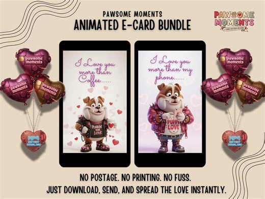 Funny Animated Love E-cards Bundle | Valentine's Day, Anniversaries (digital Download) - Etsy