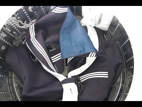 セーラー服を御洗濯し始めただけの御動画 #芋セーラー服 #芋セラ #ポリエステル100% #ポリセラ