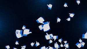 Loop 4k Like Emoji Social Network Animation, Rendering, Background, with Alpha Channel.